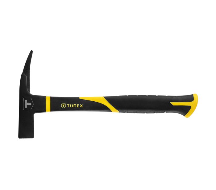 Теслярський молоток 600г, ручка зі склопластику, гумова ручка TOPEX (02A855)